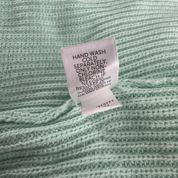 J. Jill Open Front Cardigan Sweater Womens 3X Mint Green Cotton CJ-2174 - Picture 8 of 8